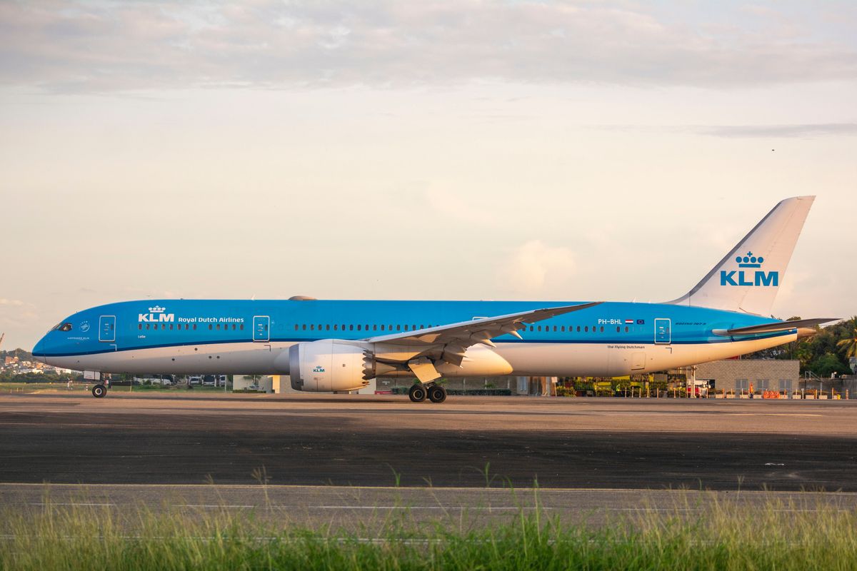 Where does KLM fly out of in Amsterdam?